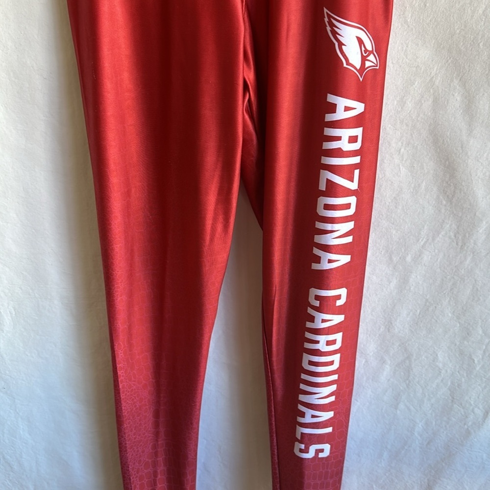 NFL Team Apparel Zubaz red Arizona Cardinals leggings, size L - Picture 3 of 9